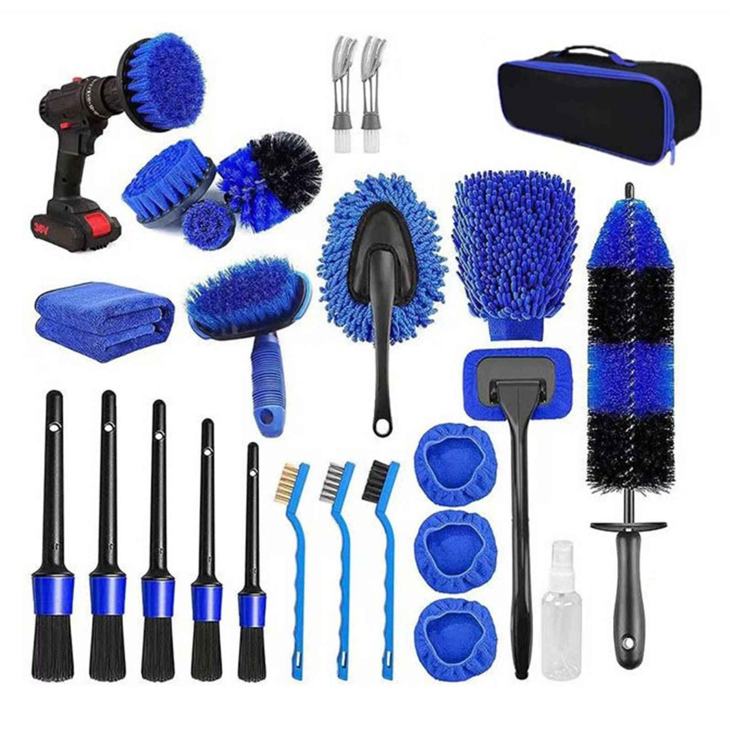 Car Detailing Brush Set, Car cleaning brush