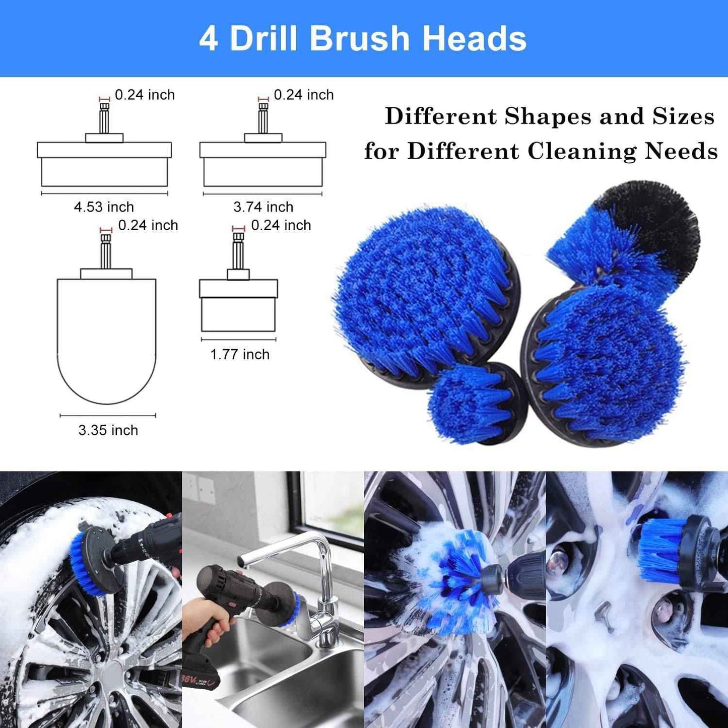 Car Detailing Brush Set, Car cleaning brush