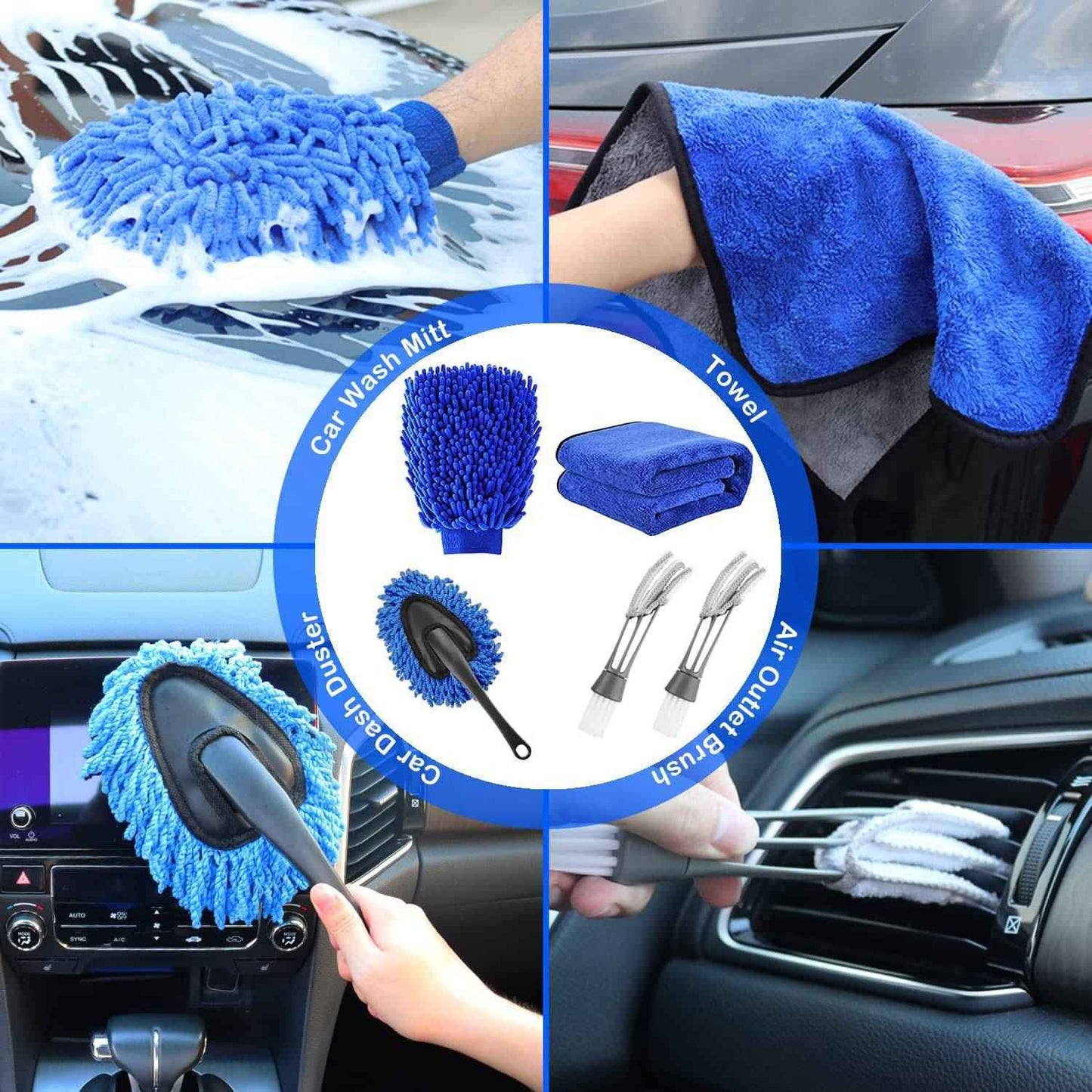 Car Detailing Brush Set, Car cleaning brush
