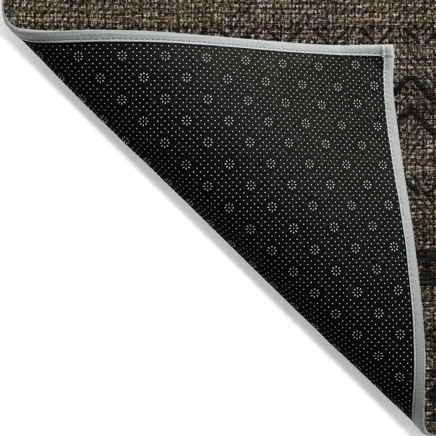 10' X 14' Chocolate And Brown Southwestern Washable Indoor Outdoor Area Rug