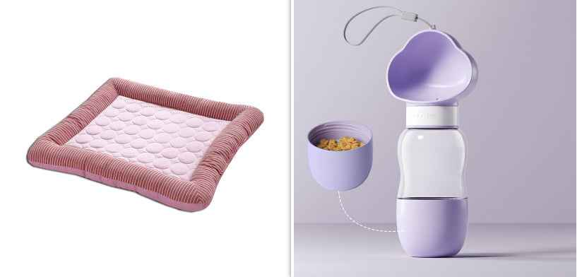 Pet Cooling Pad Bed For Dogs Cats Puppy Kitten Cool Mat Pet Blanket Ice Silk Material Soft For Summer Sleeping Blue Breathable