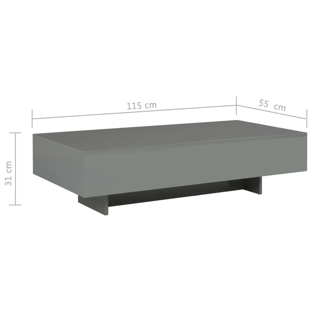 vidaXL Coffee Table Rectangular End Table Side Table Living Room Furniture - Zerramart