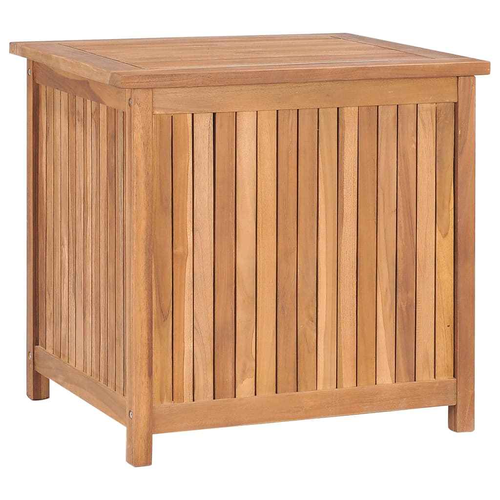 vidaXL Patio Storage Box Deck Box Garden Outdoor Cabinet Chest Solid Wood Teak