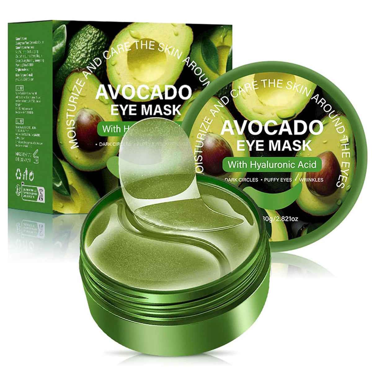 Cross-Border Popular Avocado Eye Mask-Moisturizing, Lightens Wrinkles & Nourishes for Smooth, Tender Skin