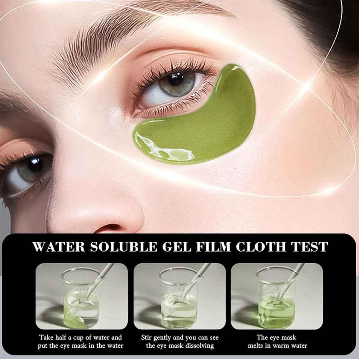 Cross-Border Popular Avocado Eye Mask-Moisturizing, Lightens Wrinkles & Nourishes for Smooth, Tender Skin