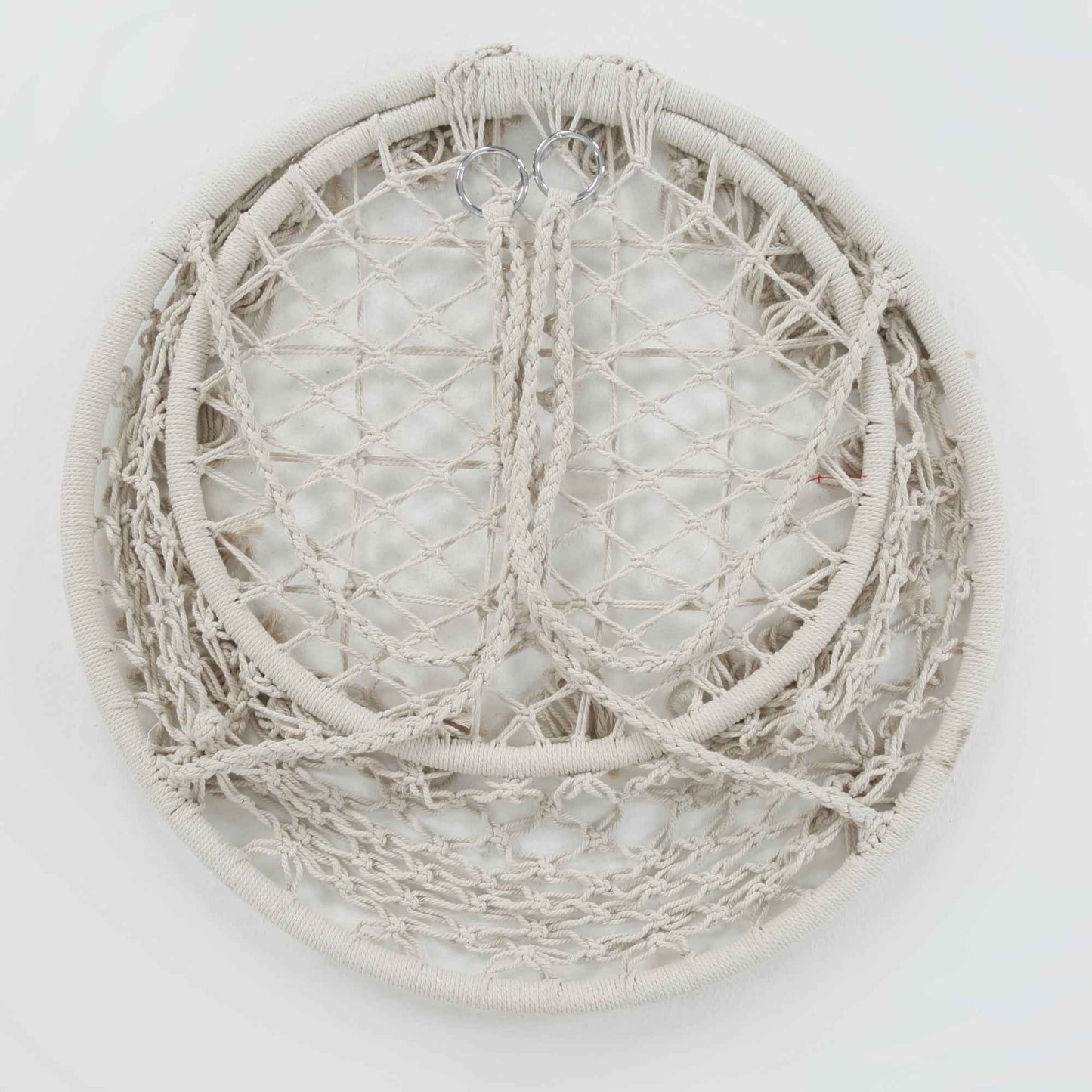 Macrame Hanging Hammock Chair, Cotton Rope Swing for Indoor and