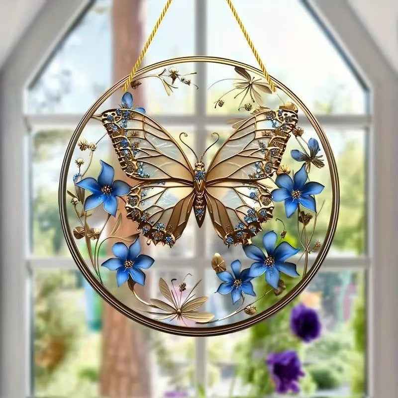 Creative Butterfly Theme Acrylic Wall Hanging Painting - Zerramart.online