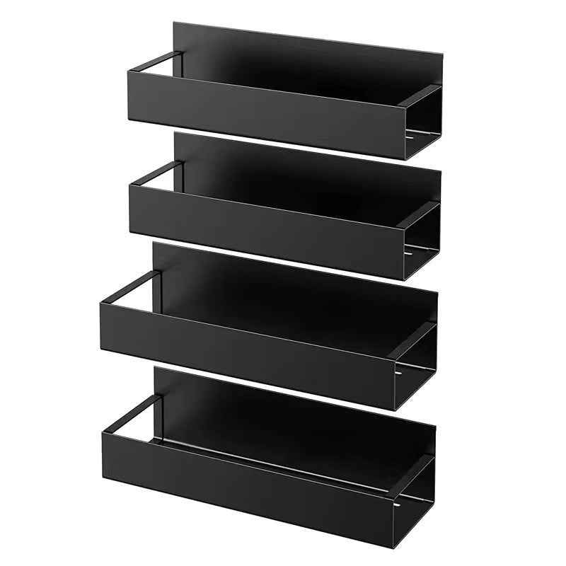 Magnetic Absorption Storage Rack, Multi-Functional Side Rack with Hooks for Kitchen, Refrigerator & Washing Machine Organization