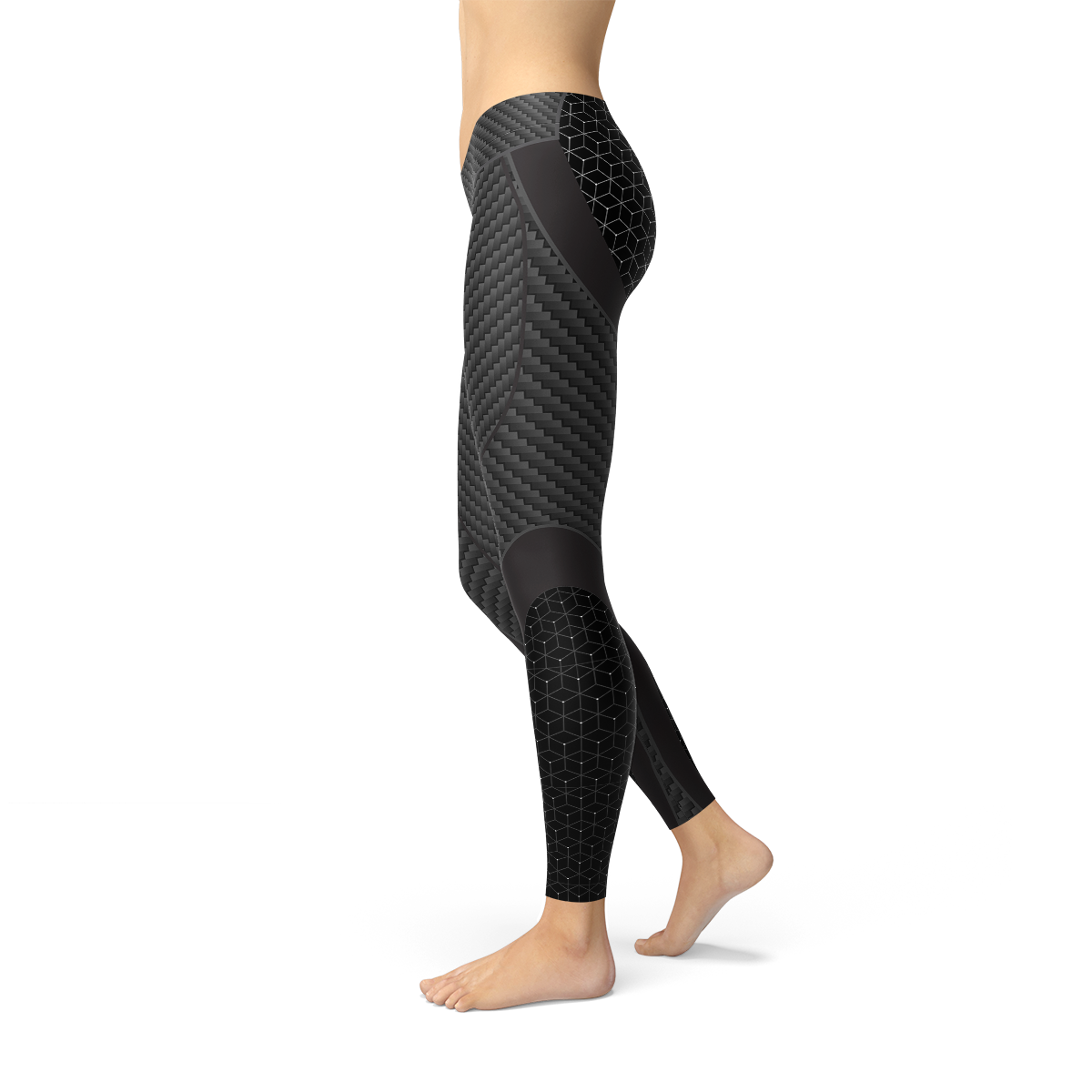 Womens Carbon Fiber Sports Leggings - Zerramart