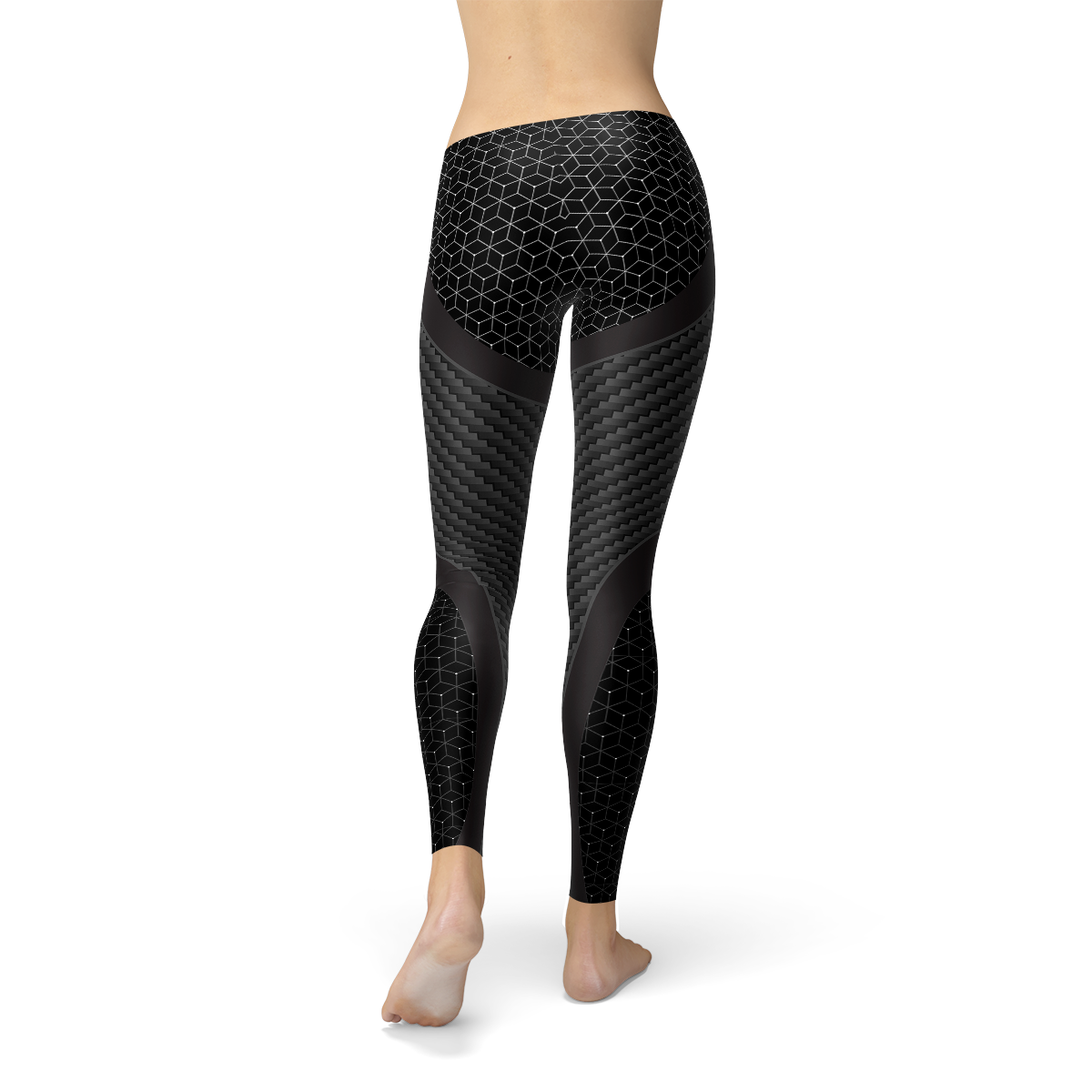 Womens Carbon Fiber Sports Leggings - Zerramart