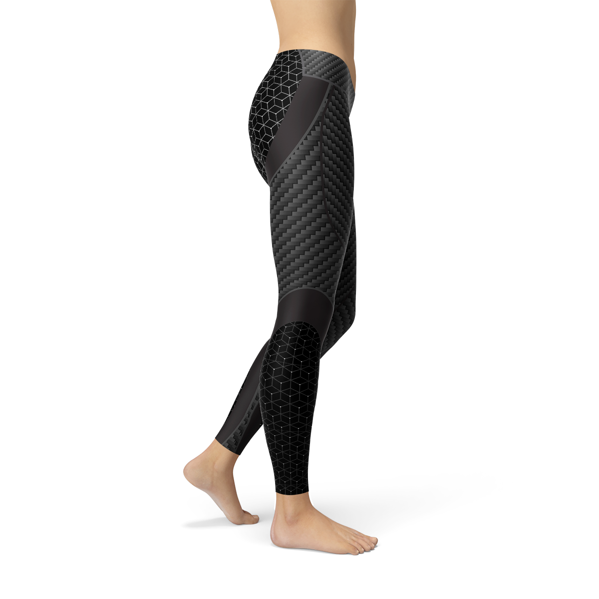 Womens Carbon Fiber Sports Leggings - Zerramart