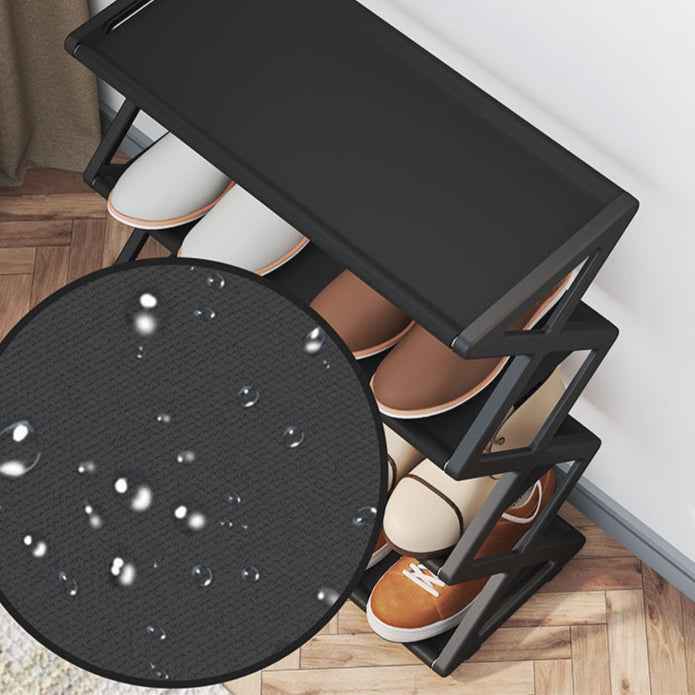 Creative X-Type Dustproof Shoe Rack Steel Tube Shoe Organizer Easy Assembly, Durable & Space-Saving Storage