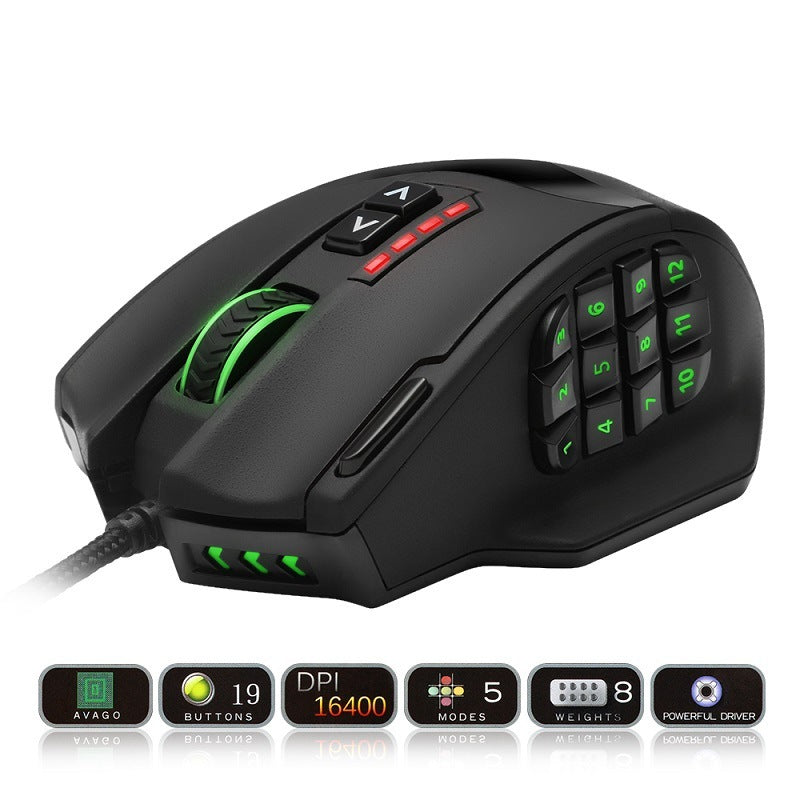 High-performance gaming mouse with RGB lighting for fast-paced gameplay