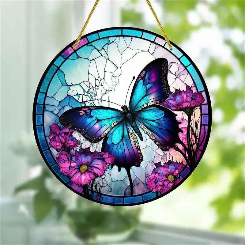 Creative Butterfly Theme Acrylic Wall Hanging Painting - Zerramart.online