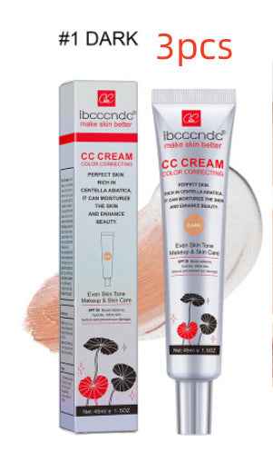 Hydrating CC Cream | Waterproof Anti-Sweat Makeup, Long-Lasting Concealer & Skin Correcting Formula - Smooth Radiant Finish