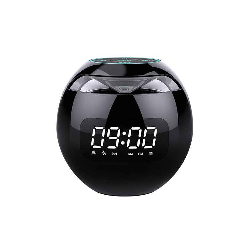 Ball Clock Alarm Clock Bluetooth Speaker Mini Portable Subwoofer Stereo-Colorful Gift Ideas for Music Lovers