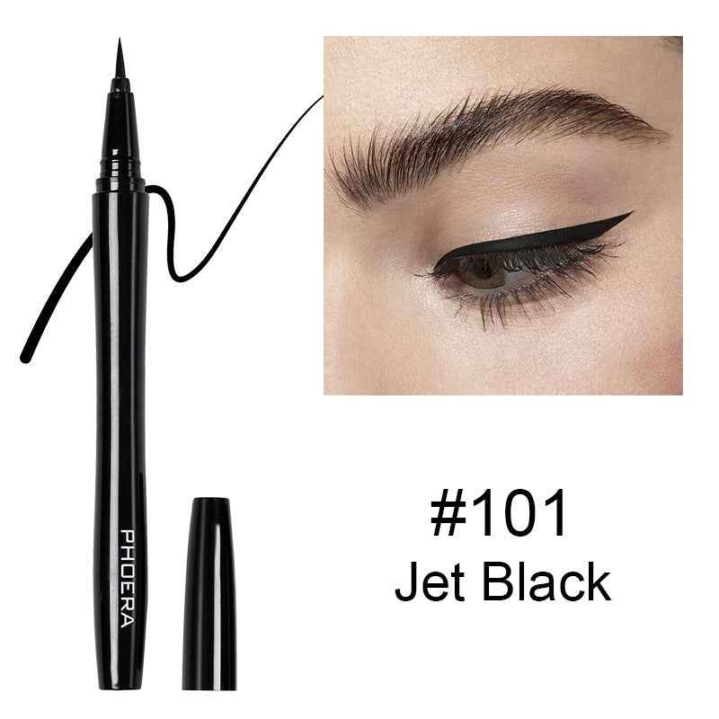 PHOERA Vacuum Straight Liquid Eyeliner- Waterproof, Smudge-Proof & Long-Lasting Precision Liner for Perfect Eye Makeup
