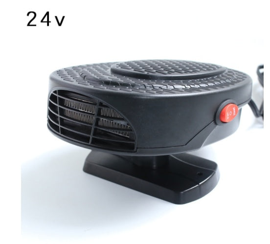 Compact 12V heating fan for cold weather