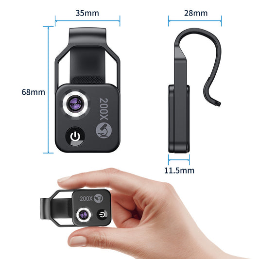 Apexel  Portable Mobile Phone Microscope – HD Magnifying Glass Without CPL