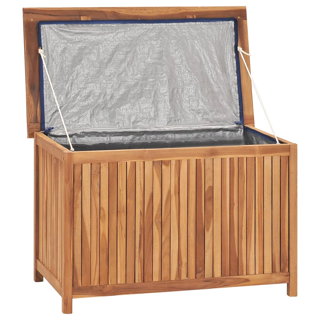 vidaXL Patio Storage Box Deck Box Garden Outdoor Cabinet Chest Solid Wood Teak