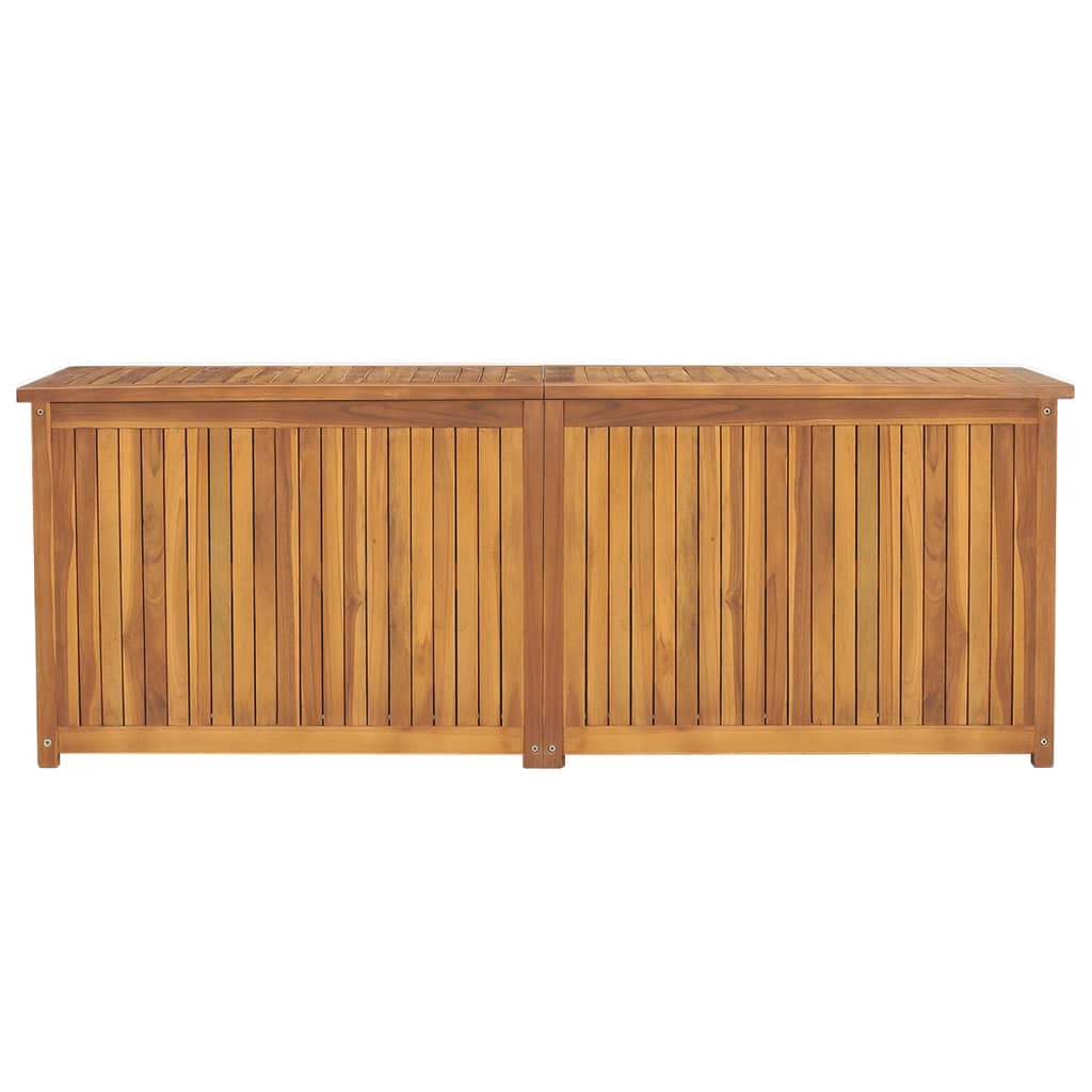 vidaXL Patio Storage Box Deck Box Garden Outdoor Cabinet Chest Solid Wood Teak