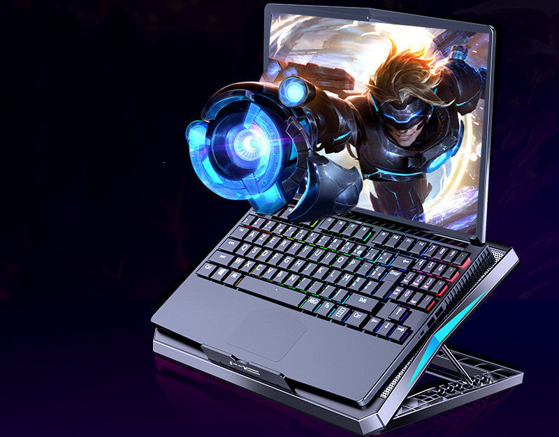 Adjustable fan laptop cooling stand with superior heat dissipation