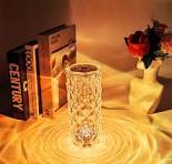 USB-powered crystal lamp creating an atmospheric projection