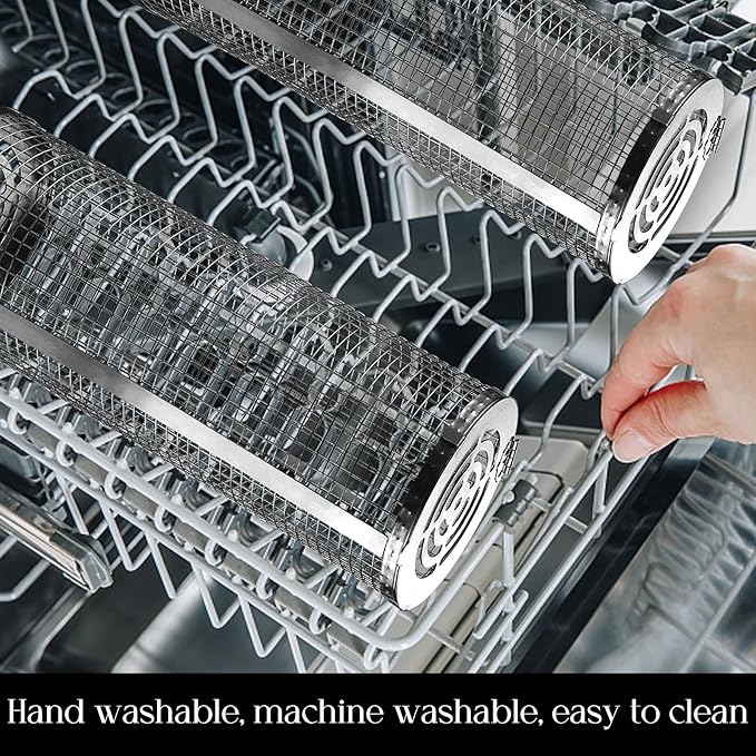stainless steel BBQ cage for chicken wings, fish, and vegetables.zerramart.online