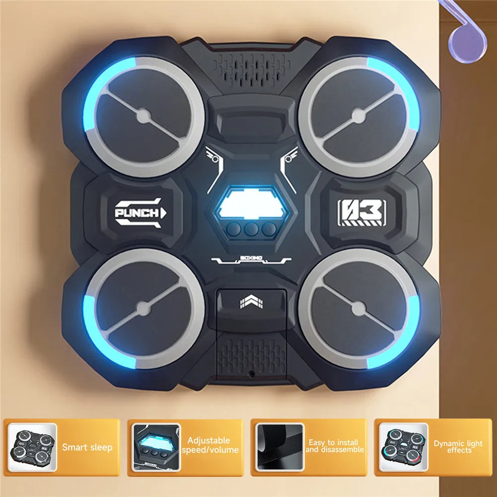 Bluetooth-compatible kids boxing game with music and fitness features