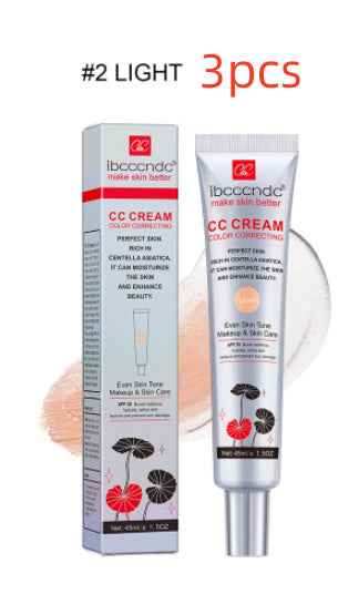 Hydrating CC Cream | Waterproof Anti-Sweat Makeup, Long-Lasting Concealer & Skin Correcting Formula - Smooth Radiant Finish