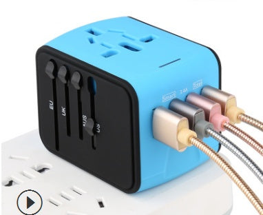 Multi-function socket with USB ports for efficient charging and surge protection