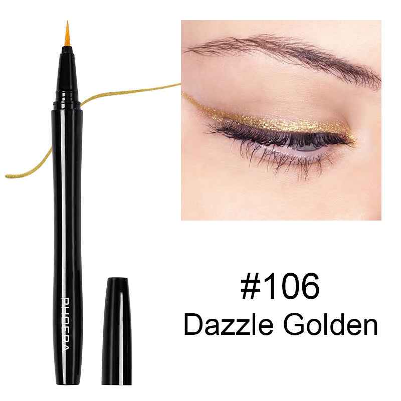 PHOERA Vacuum Straight Liquid Eyeliner- Waterproof, Smudge-Proof & Long-Lasting Precision Liner for Perfect Eye Makeup