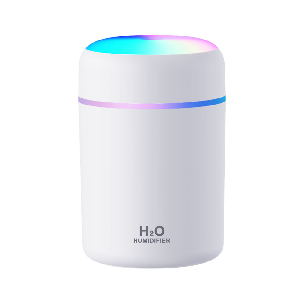 USB-powered desktop humidifier with light and aromatherapy function