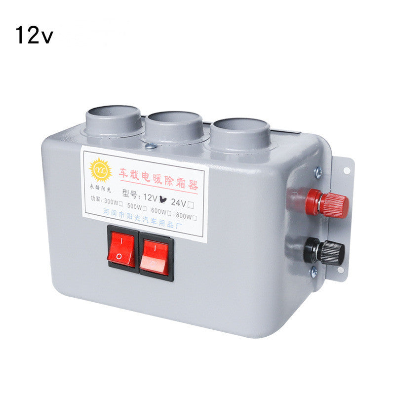 Truck windshield heater fan for cold mornings